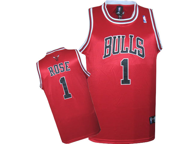 Chicago Bulls 1 Derrick Rose red  Adidas men NBA basketball jerseys