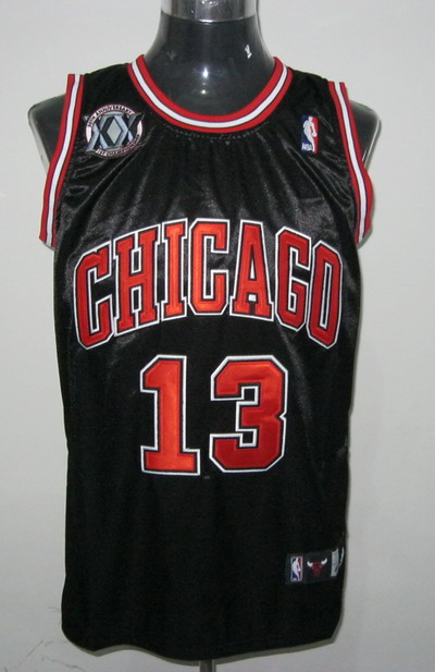 Chicago Bulls 13 NOAH black nba jerseys