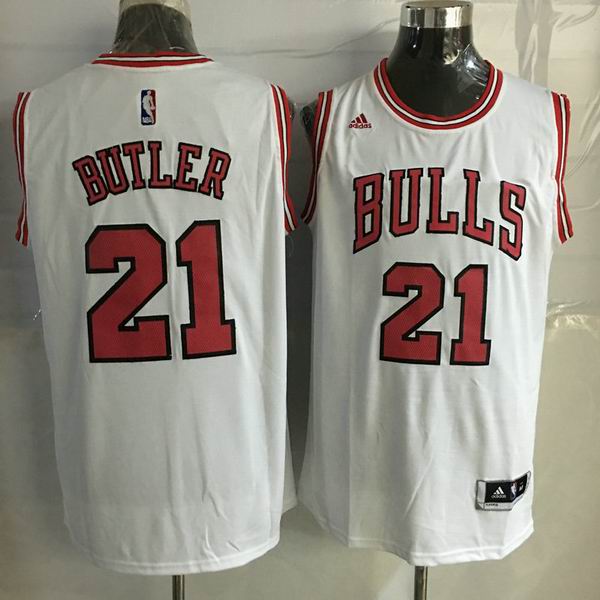 Chicago Bulls 21 Jimmy Butler white nba Swingman Jersey