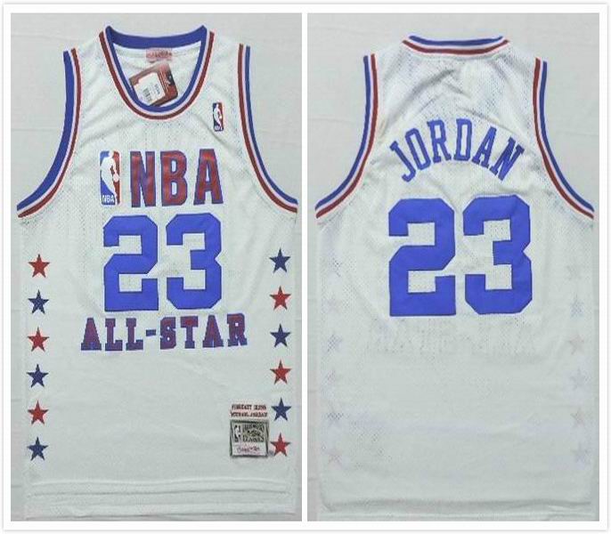 Chicago Bulls 23 Michael Jordan white Throwback all starAdidas men NBA basketball jerseys