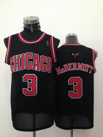 Chicago Bulls 3 Doug McDermott black Adidas men NBA basketball jerseys