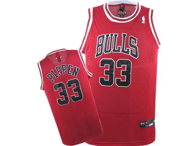 Chicago Bulls 33 PIPPEN  red cheap Adidas men NBA basketball jerseys