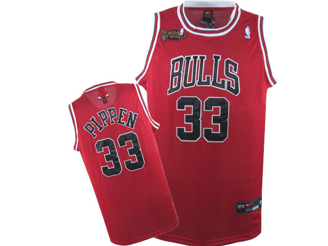 Chicago Bulls 33 PIPPEN red Adidas men NBA basketball jerseys