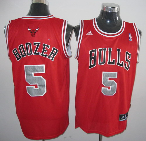 Chicago Bulls 5 BOOZER red Adidas men NBA basketball jerseys