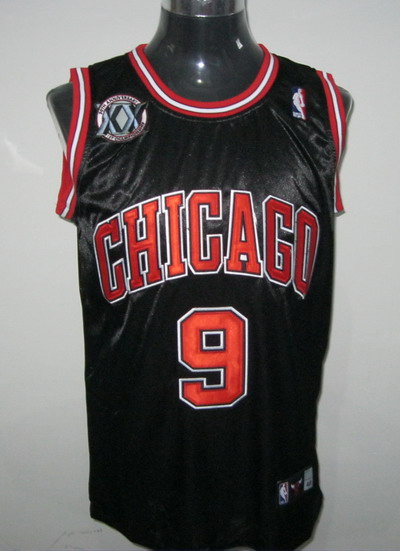 Chicago Bulls 9 DENG  black Adidas men NBA basketball jerseys