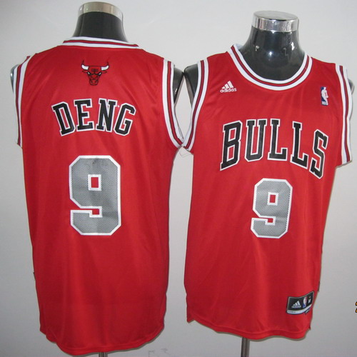 Chicago Bulls 9 DENG  red Adidas men NBA basketball jerseys