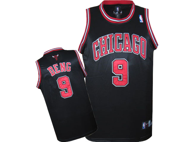 Chicago Bulls 9 DENG black jerseys