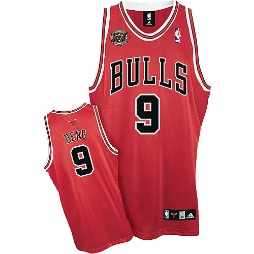 Chicago Bulls 9 DENG red Adidas men NBA basketball jerseys