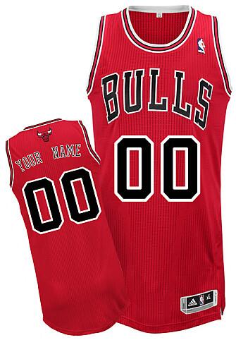 Chicago Bulls red Road nba Jersey custom any name number