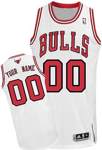 Chicago Bulls white Home Jersey custom any name number