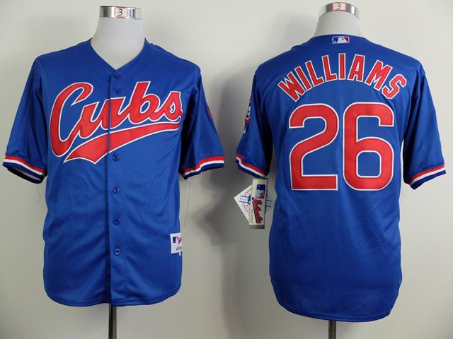 Chicago Cubs 26 Billy Williams blue throwback men baseball mlb  Jersey