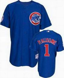 Chicago Cubs 1 Kosuke Fukudome Blue men baseball mlb jersey