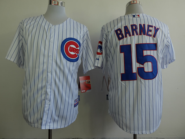 Chicago Cubs 15 Darwin Barney white throwback men baseball mlb Jersey