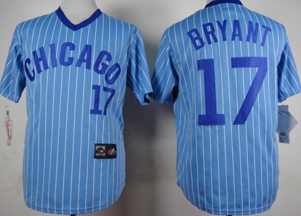 Chicago Cubs 17 Kris Bryant skyblue men baseball mlb Jersey