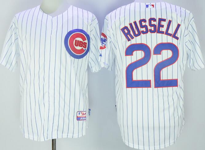 Chicago Cubs 22 Addison Russell white men baseball mlb jerseys