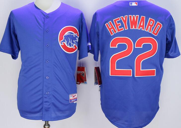 Chicago Cubs 22 Jason Heyward Blue men baseball mlb jersey