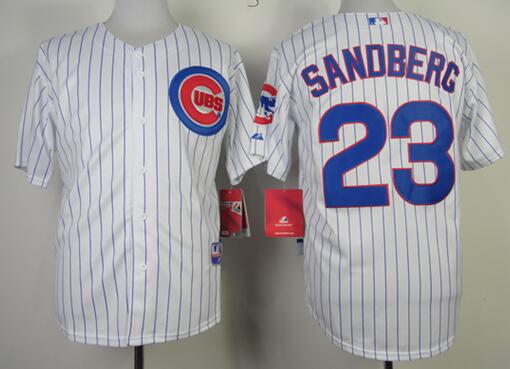 Chicago Cubs 23 Ryne Sandberg White men baseball mlb  Jersey