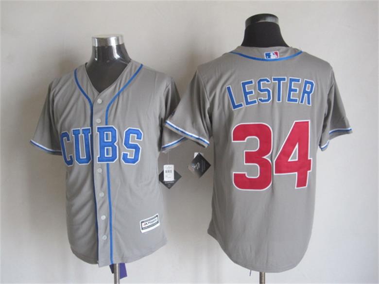 Chicago Cubs 34 Jon Lester gary majestic men baseball mlb jersey