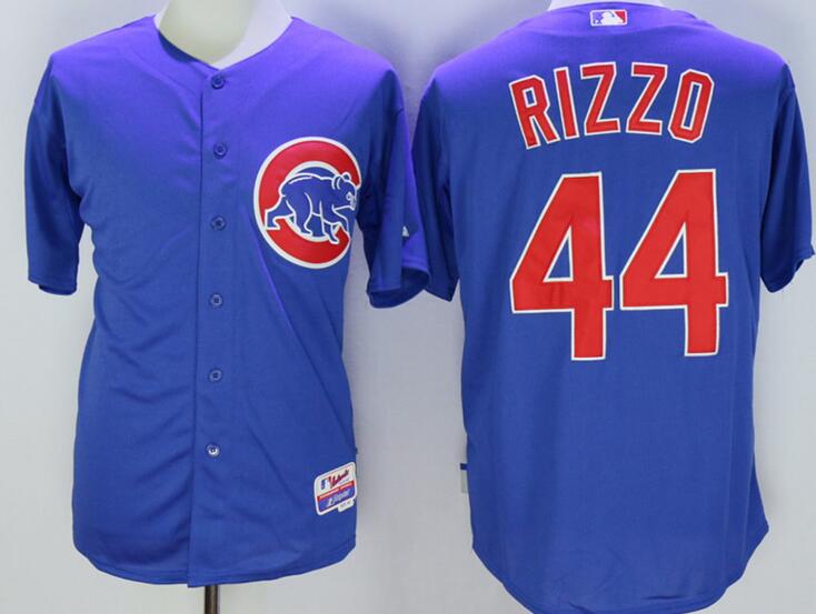 Chicago Cubs 44 Anthony Rizzo blue men baseball mlb jerseys