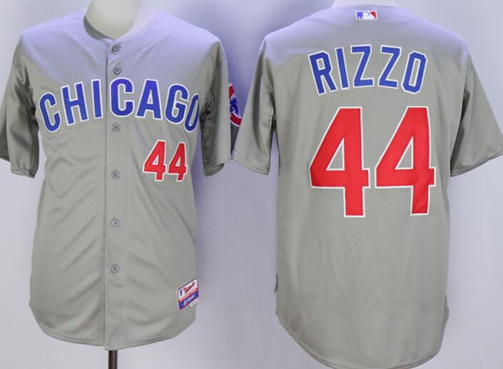 Chicago Cubs 44 Anthony Rizzo gray men baseball mlb  jerseys