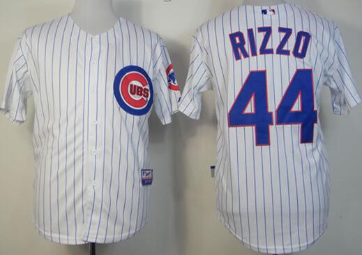 Chicago Cubs 44 Anthony Rizzo white men baseball mlb jerseys