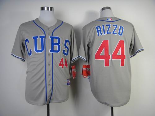 Chicago Cubs 44 RIZZO throwback gray new men baseball mlb Jersey