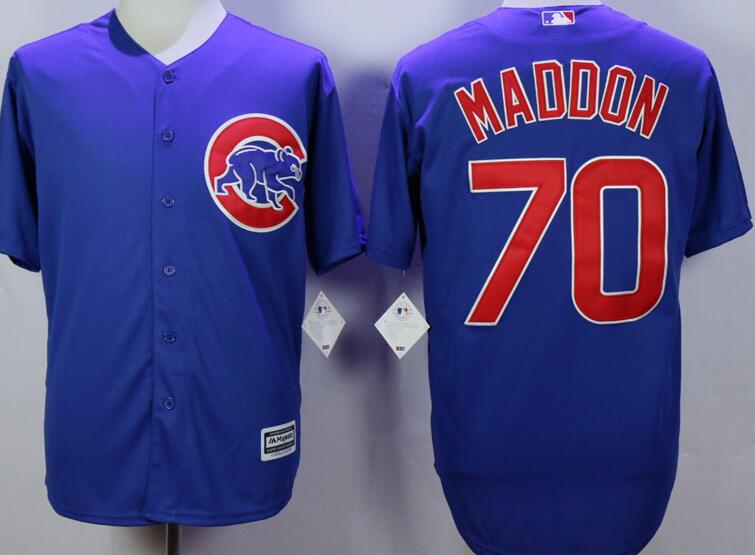 Chicago Cubs 70 Joe Maddon blue men majestic mlb Baseball Jersey