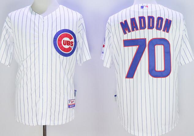 Chicago Cubs 70 Joe Maddon white men mlb Baseball Jersey