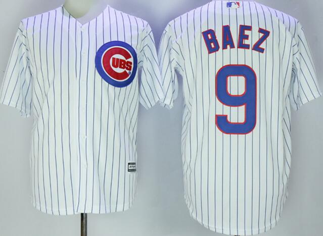 Chicago Cubs 9 Javier Baez majestic white men mlb Baseball Jersey