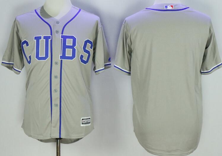 Chicago Cubs Blank throwback gray new men baseball mlb Jersey