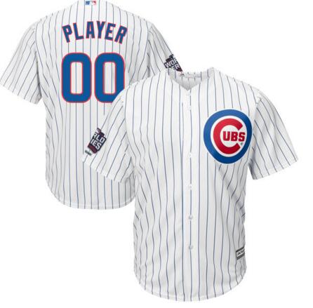 Chicago Cubs Jersey Majestic Home White 2016 World Series Champions Cool Base Custom any name number