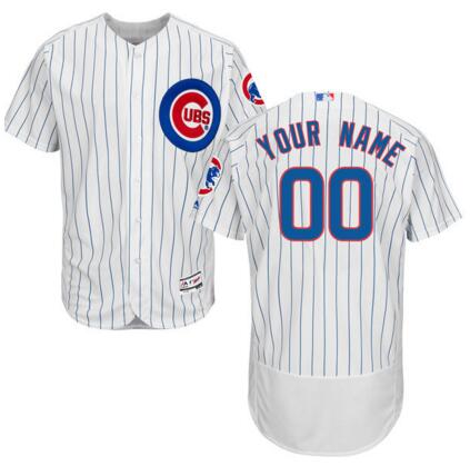 Chicago Cubs Majestic Home White 2016 World Series Champions Cool Base Replica Custom Jerseys