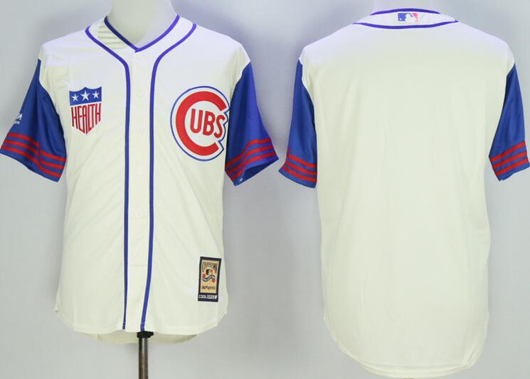 Chicago Cubs blank beige throwback men baseball mlb jersey