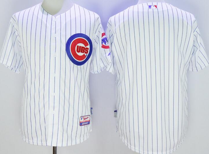 Chicago Cubs blank blue stripe white kids mlb jersey