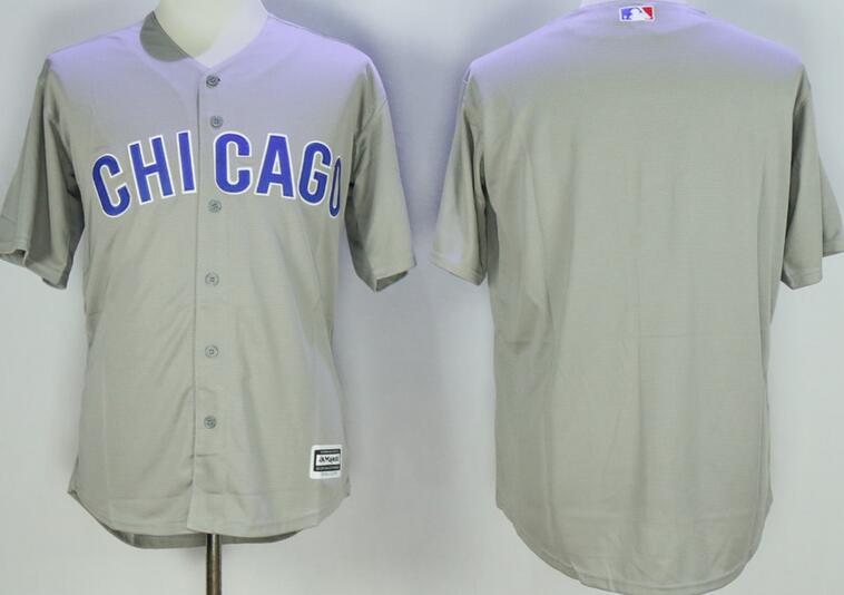 Chicago Cubs blank gray mens baseball mlb Jersey