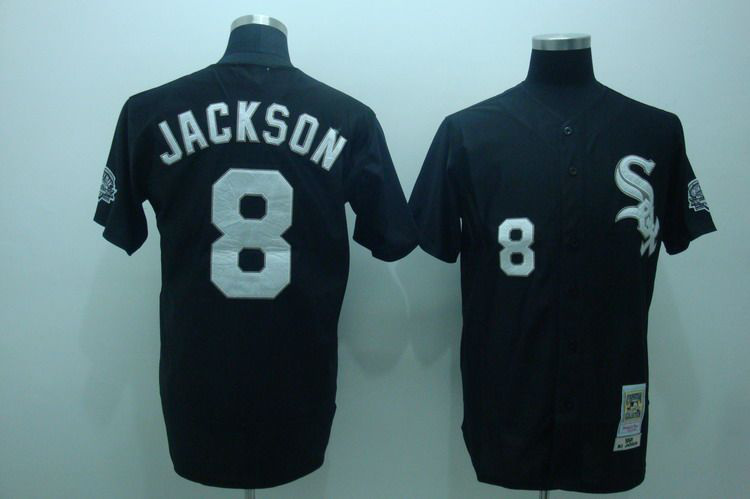 Chicago White 8 Sox JACKSON  black men baseball mlb jersey