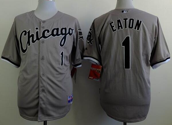 Chicago White Sox 1 Adam Eaton gray men baseball mlb jerseys