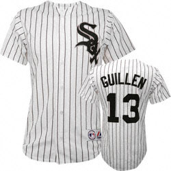 Chicago White Sox 13 Ozzie Guillen White men baseball mlb jersey