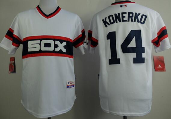 Chicago White Sox 14 Authentic 2013 Paul Konerko Alternate Home Cool Base men baseball mlb Jersey