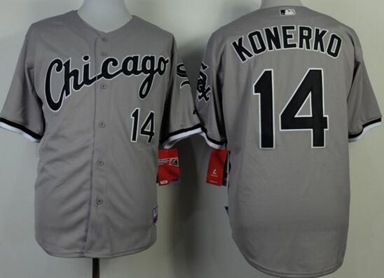 Chicago White Sox 14 Paul Konerko gery men baseball mlb jersey