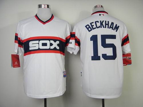 Chicago White Sox 15 Authentic 2013 Gordon Beckham Alternate Home Cool Base men baseball mlb Jersey