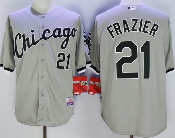 Chicago White Sox 21 Todd Frazier grey men baseball mlb Jersey