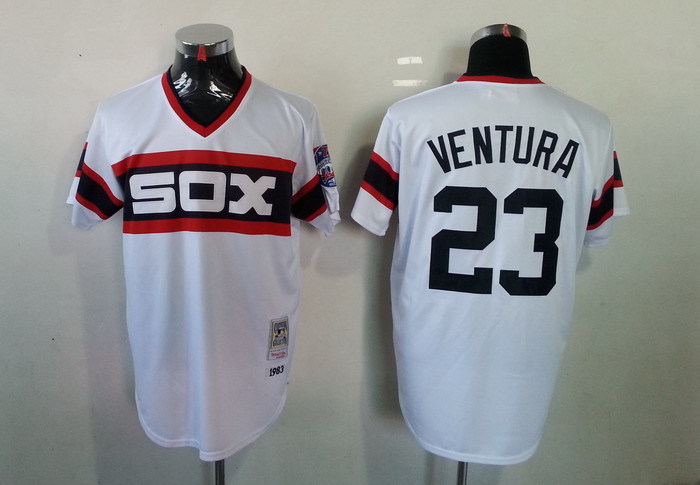 Chicago White Sox 23 VENTURA White throwback men baseball mlb jerseys