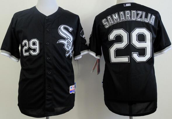 Chicago White Sox 29 Jeff Samardzija black men baseball mlb jersey