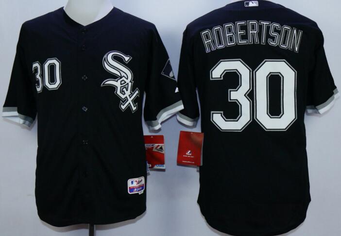 Chicago White Sox 30 David Robertson black men baseball mlbjersey