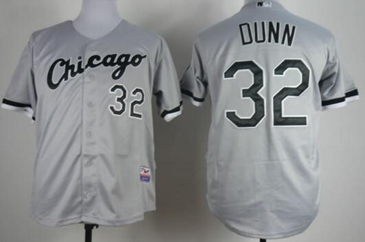 Chicago White Sox 32 DUNN grey men baseball mlb jerseys