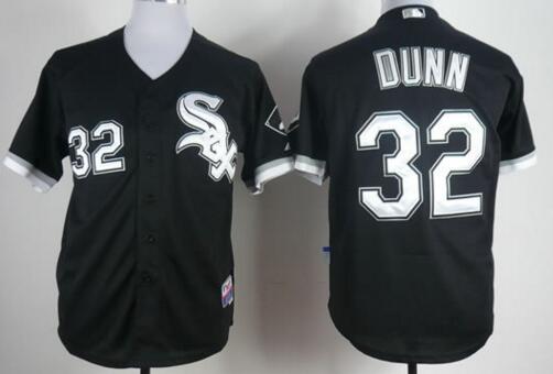 Chicago White Sox 32 Dunn Black Cool Base men baseball mlb jerseys