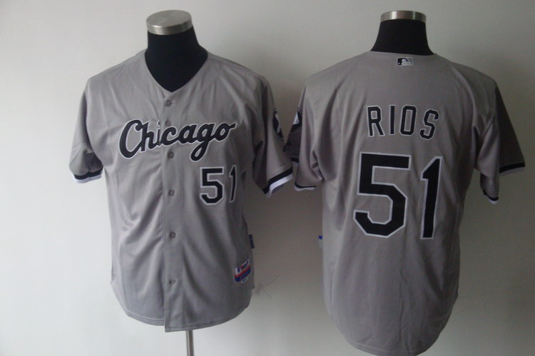 Chicago White Sox 51 RIOS grey men baseball mlb jersey