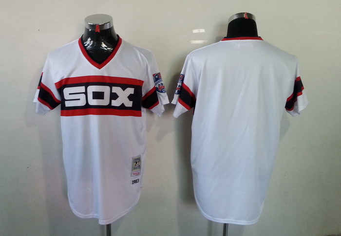 Chicago White Sox blank White throwback men baseball mlb jerseys