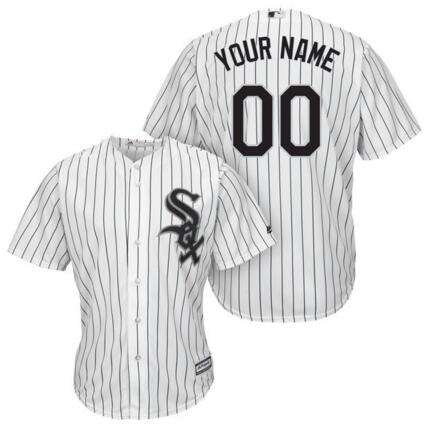 Chicago White Sox jerseys Majestic White Home Cool Base Custom any name number